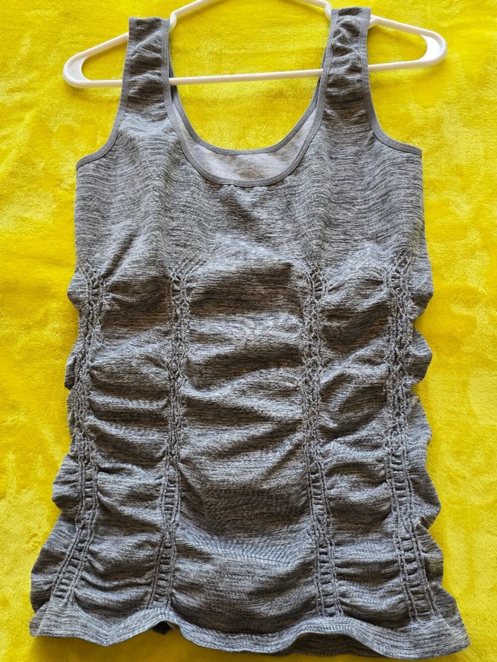 Essentiasl Athleta Fastest Track Tank top grey womans L-XL